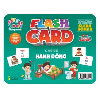 Flash Card Song Ngữ Anh Việt Chủ Đề Hành Động Cho Bé - Thẻ Học Thông Minh Học Tiếng Anh