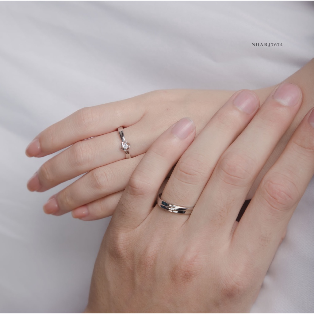 Nhẫn Đôi Bạc S925 Marry Me NDARJ7674. Nhẫn Đôi Bạc Nam Nữ 20Silver