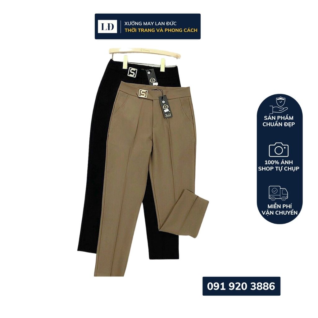 Quần beggy vải tuyết mưa siêu đẹp công sở cao cấp bền đẹp Form suông thoải mái