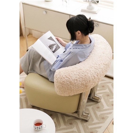 Ghế sofa đơn thư giãn Ski Lougne Chair - Ghế đơn đặt phòng khách, studio Bắc Âu