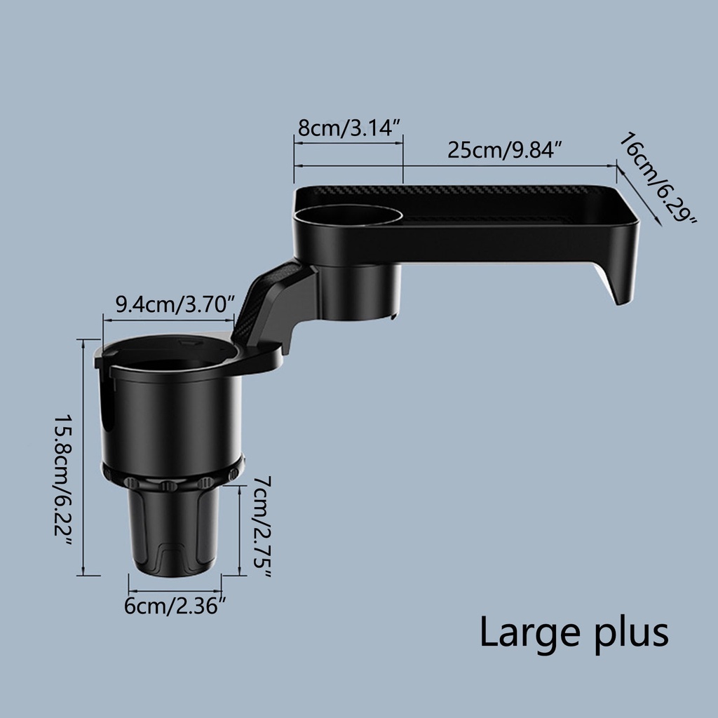 Giá Đỡ Cốc Đa Năng Trên Xe Hơi Xoay 360 Độ° Khay Đựng Thức Ăn Có Thể Điều Chỉnh Xoay Tiện Dụng Cho Xe Hơi