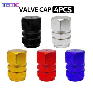 Set 4 Nắp Van Tbtic Bằng Hợp Kim Cho Bánh Xe Đạp / Xe Máy / Xe Hơi