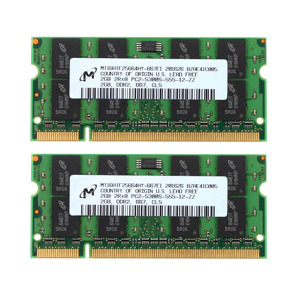 Thẻ Nhớ micron ddr2 667 667mhz pc2-5300s 4gb