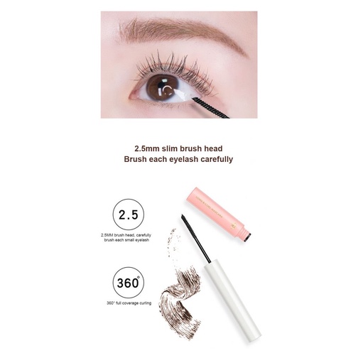 Mascara 3D kiss beauty chống thấm nước lâu trôi không nhòe chuốt cong mi tự nhiên màu đen và nâu | BigBuy360 - bigbuy360.vn