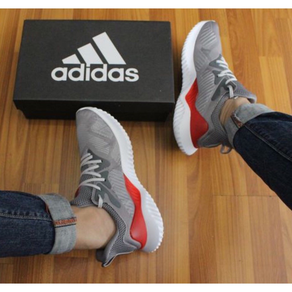 F sale xả kho | sales| GIÀY Adidas Alpha Mầu Xám đỏ (fullbox) | Xả Kho | Xịn 👟 [ HOT HIT ] RẺ VÔ ĐỊCH V ‣ ' ‣ "