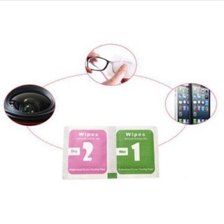 Combo bộ giấy lau màn hình điện thoại, ipad, kính, máy tính bảng, ống kính 2019