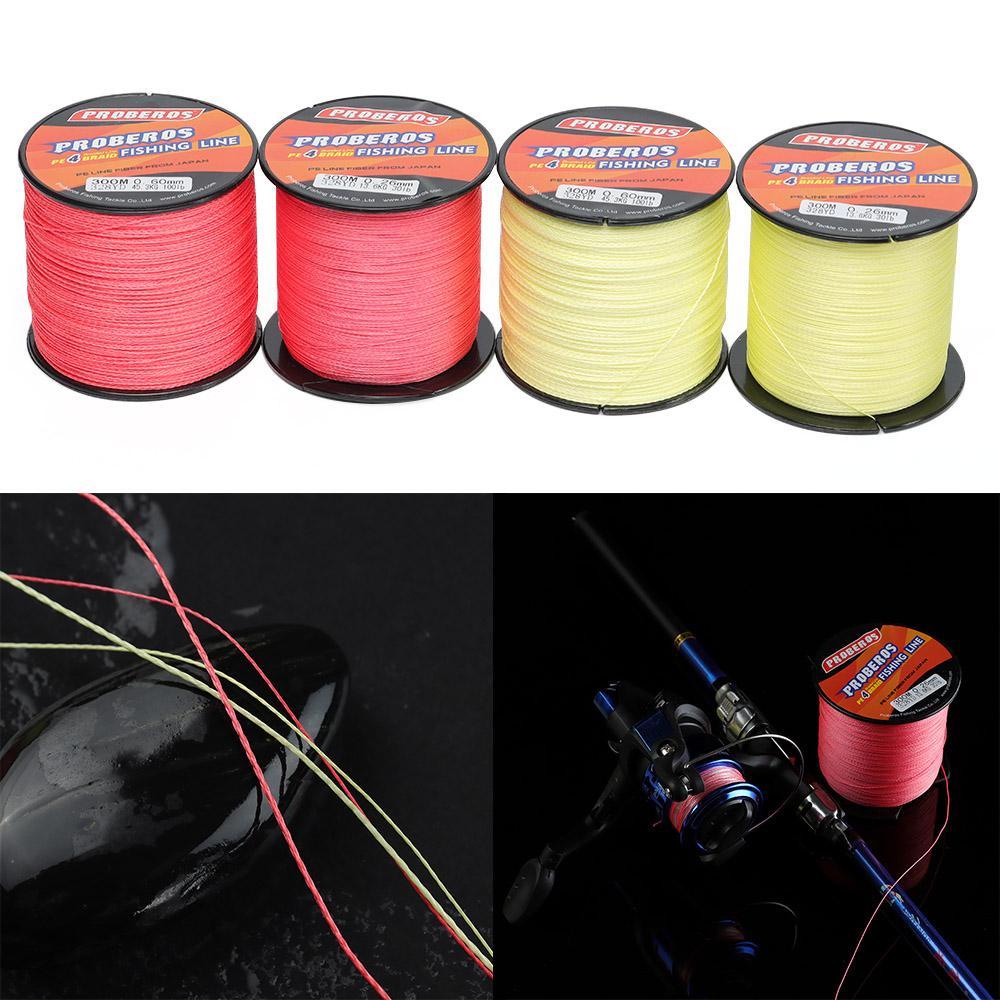 Cuộn Dây Câu Cá 300M Bằng PE Bện 4 Sợi Dài 300M