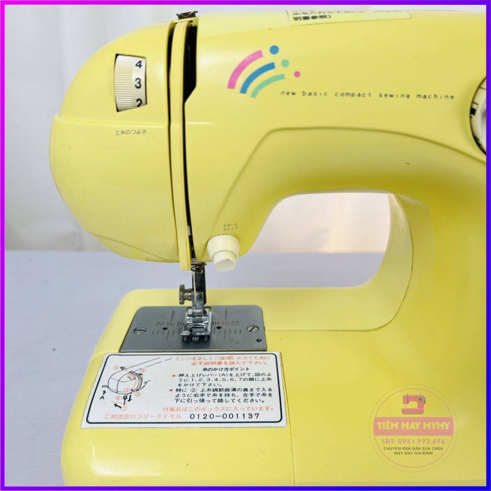 Máy May Gia Đình Đa Năng Jaguar Mini MB-05 Nhỏ Gọn Xinh Xắn May Khỏe Chất Lượng Nhật