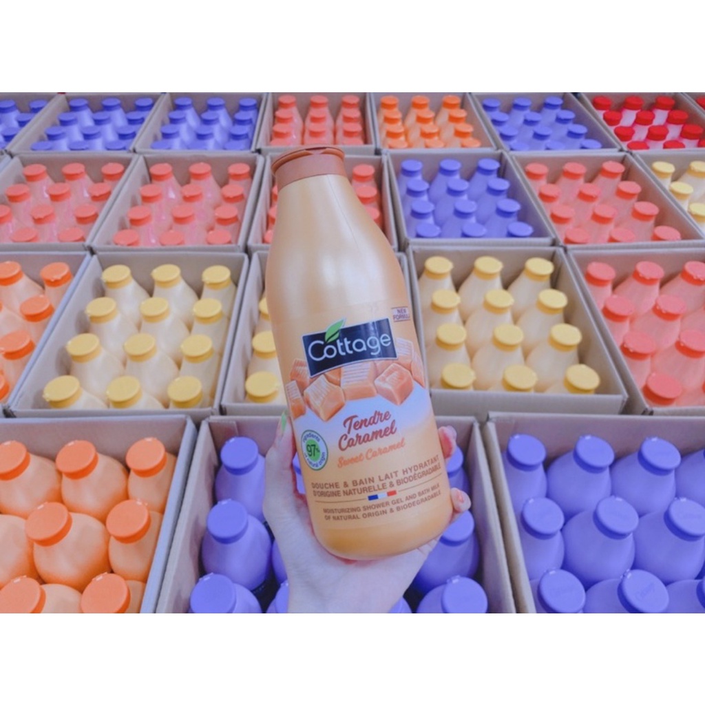 Sữa Tắm Dưỡng Ẩm Cottage 750ml Của Pháp - Lưu Hương Lâu, Ngọt Ngào