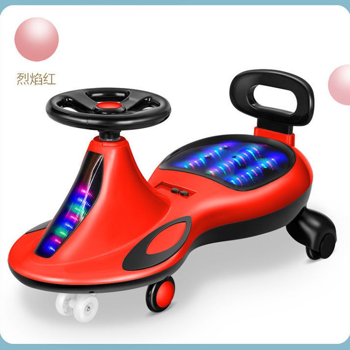Xe hơi xoắn có đèn nhạc cho trẻ em 2-12 tuổi bốn bánh im lặng nhấp nháy âm thanh thể điều chỉnh yo-yo scooter bé t