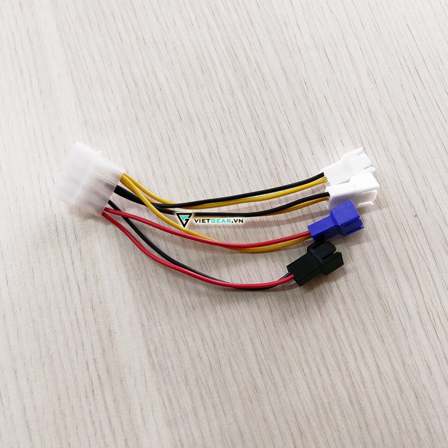 Cáp đổi 4pin thành 2 pin, dùng cho lắp fan hoặc led trong case máy tính