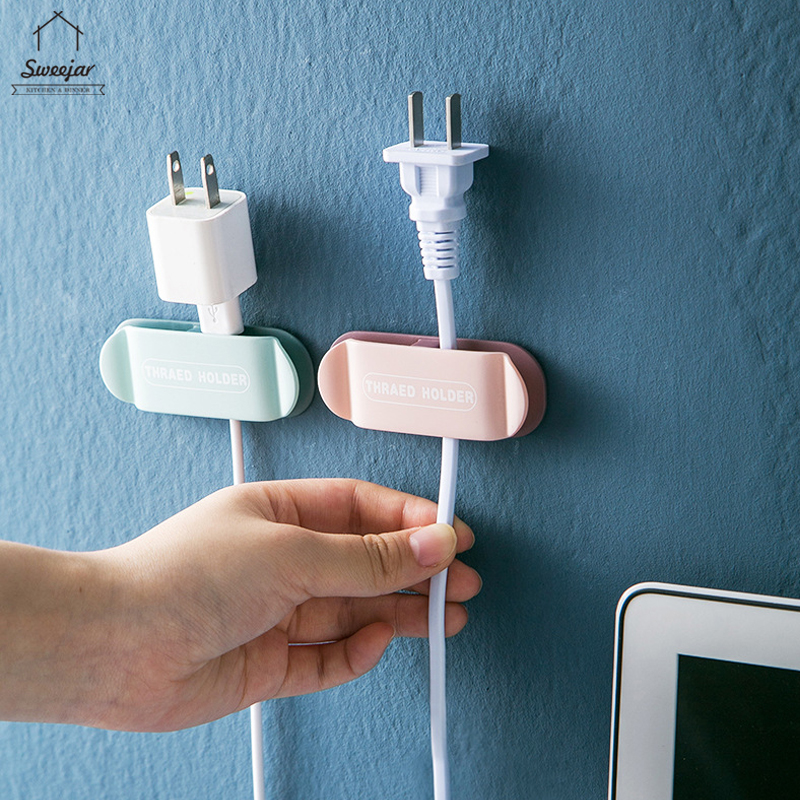 Set 4 móc treo phích cắm SWEEJAR gắn tường đa năng tiện dụng