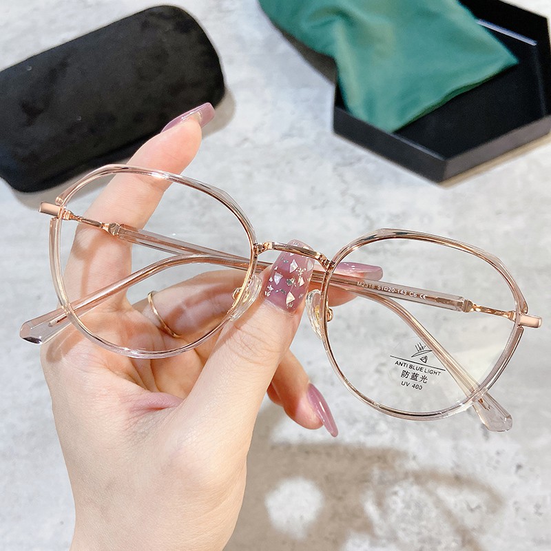 Mắt Kính Gọng Tròn Chống Ánh Sáng Xanh Thời Trang Cho Nam Nữjz2318 | BigBuy360 - bigbuy360.vn