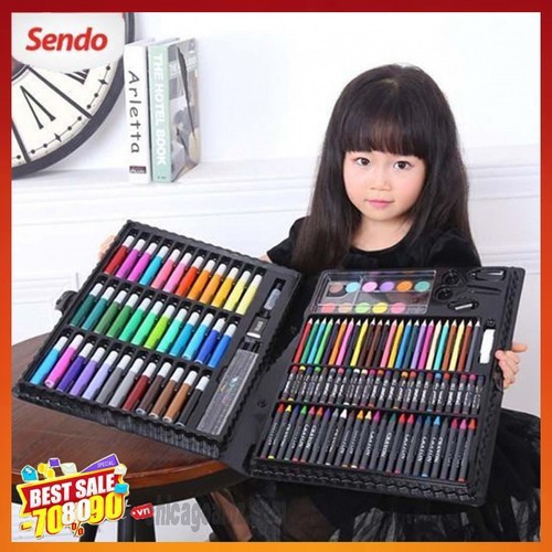 HỘP MÀU 150 MÓN CHO BÉ