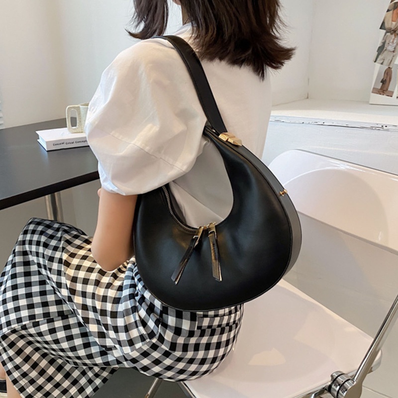 Túi Da PU Đeo Chéo YOIOI Hình Bán Nguyệt Xinh Xắn Cho Nữ