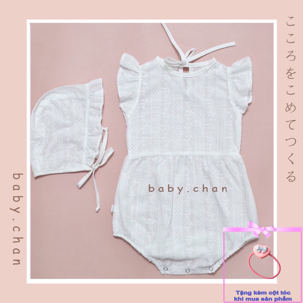 Bodysuit cho bé, áo liền quần bé gái, bodysuit cho bé gái sơ sinh,6 tháng, 1 tuổi vải cotton thấm hút mồ hôi, mềm mịn.