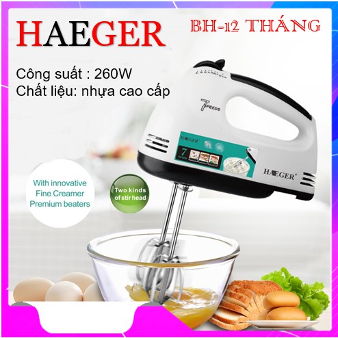 [Mã SKAMSALE03 giảm 10% đơn 200k] MÁY ĐÁNH TRỨNG HAEGER ⚡BH-12 THÁNG⚡ (HG-6633) thiết kế rất hiện đại và trang nhã