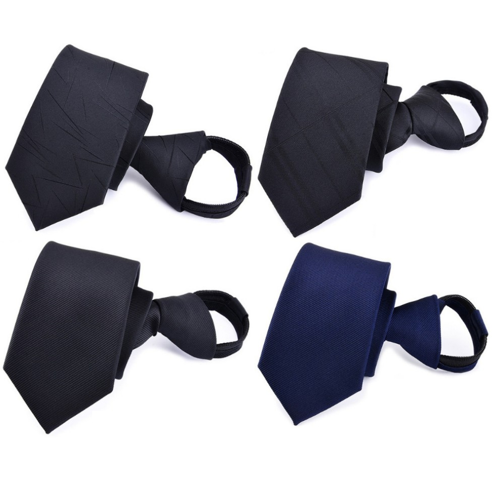 Cà vạt nam thắt sẵn, cavat tự thắt thời trang bản nhỏ 6cm cao cấp chất lượng tốt, Cà vạt phong cách Hàn Quốc