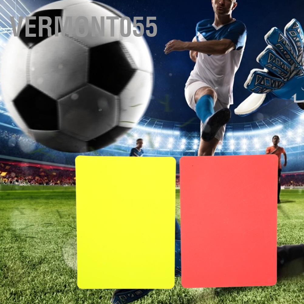 Hàng Hot Thẻ màu đỏ và vàng bóng đá Ghi lại trò chơi bóng đá Thiết bị công cụ trọng tài Hàng giao ngayVermont055