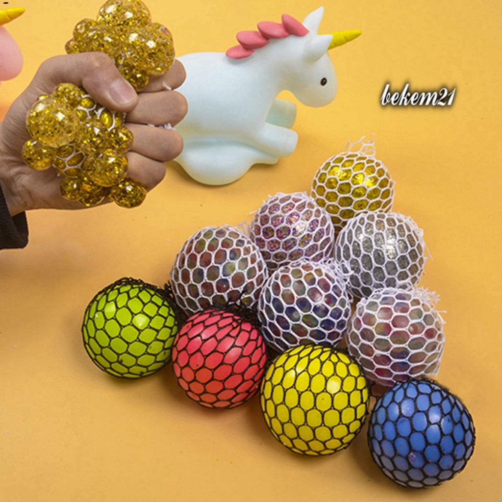 Quả Bóng Lưới SLime Bóp Trút Giận. Trứng Lưới Slam Nho Trút Giận