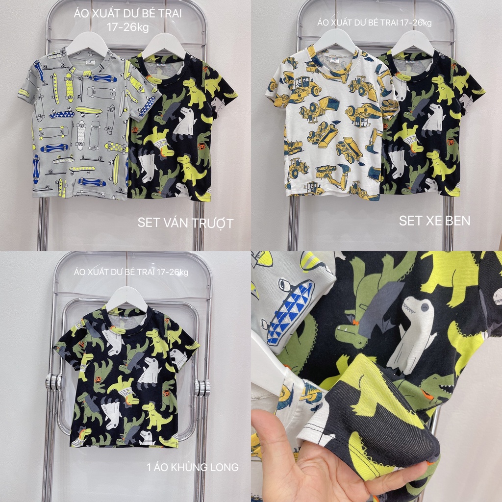 SET 2 ÁO XUẤT DƯ CHO BÉ TRAI SIÊU ĐẸP