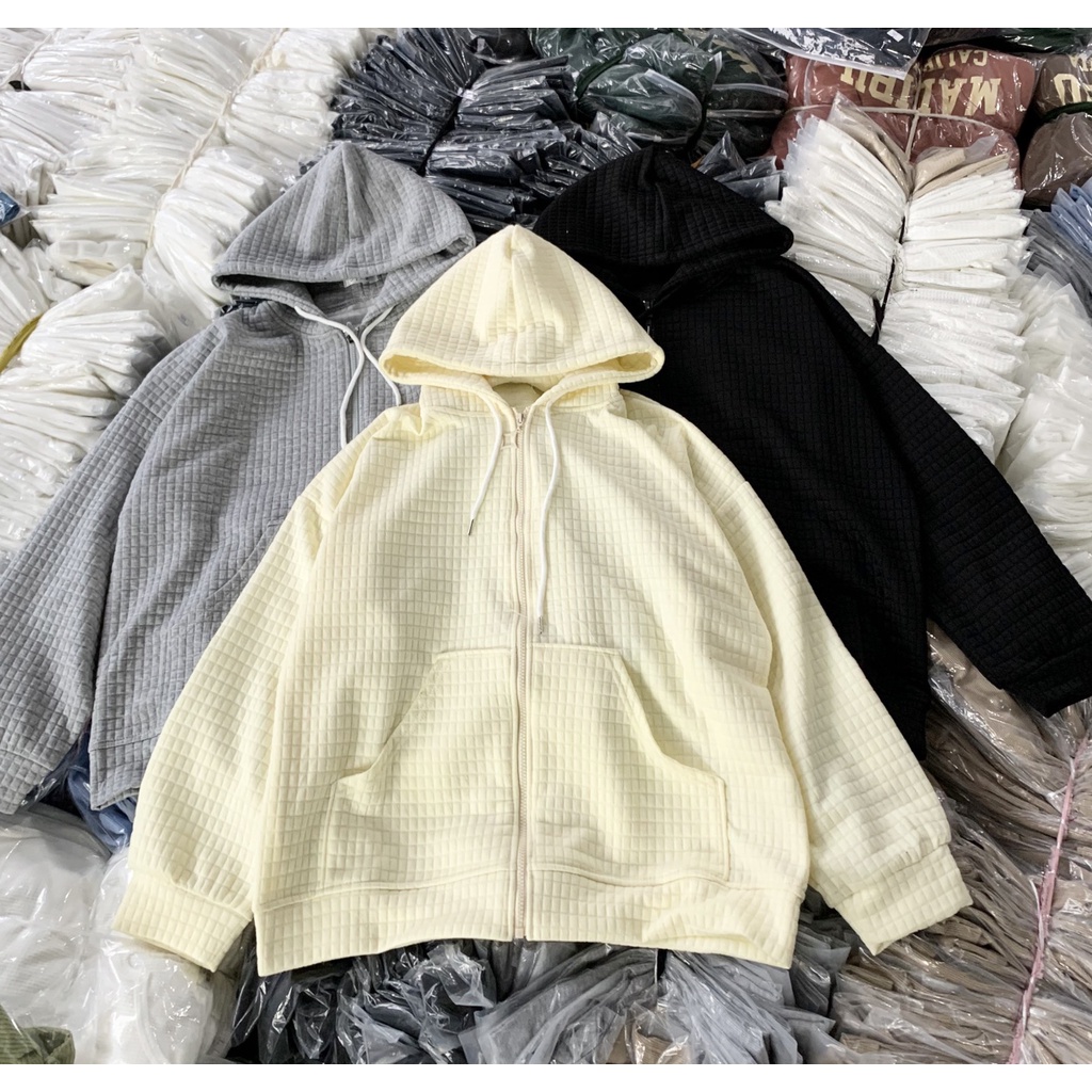 Áo KHOÁC Hoodie nỉ xốp ô vuông Aokhoacnixop132_P11K8