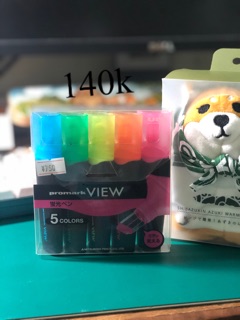 Set bút dạ quang của Nhật