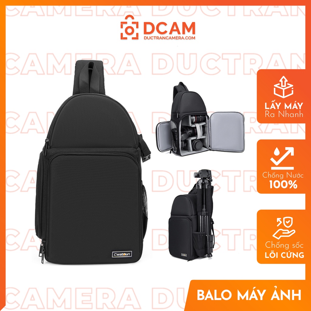 Balo máy ảnh Caden THAO TÁC NHANH - CHỐNG NƯỚC 100%