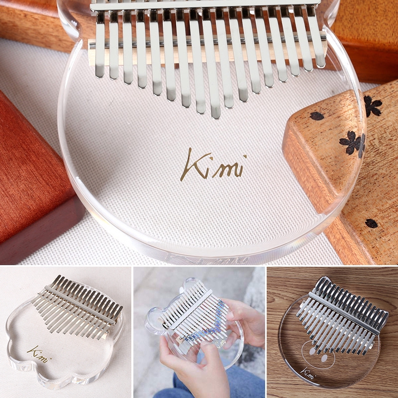 Đàn Kalimba 17 Phím Bằng Acrylic Trong Suốt Kèm Phụ Kiện