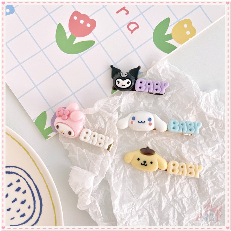 Kẹp tóc hình nhân vật hoạt hình Sanrio Cinnamoroll/ Melody/ Kuromi/ Pom Pom Purin