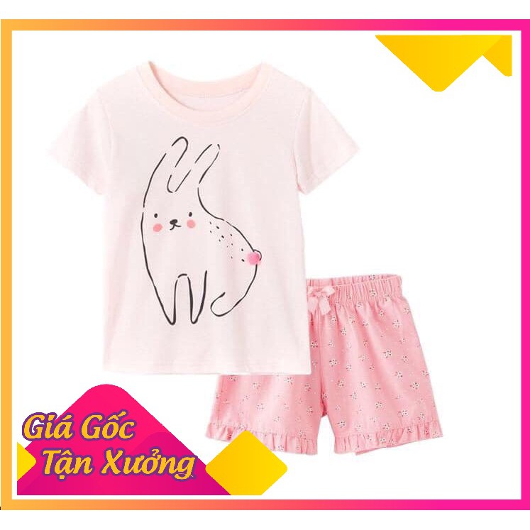 Set bộ bé gái malwee bé thỏ bông