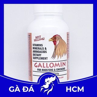 GALLOMIN - Thuốc Nuôi Cho Gà Tăng Bo, Không Gây Nóng - Xuất Xứ Mỹ - Hủ Chiết 20 Viên