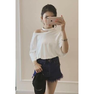 ÁO LỆCH VAI DÂY CỔ_BY2186