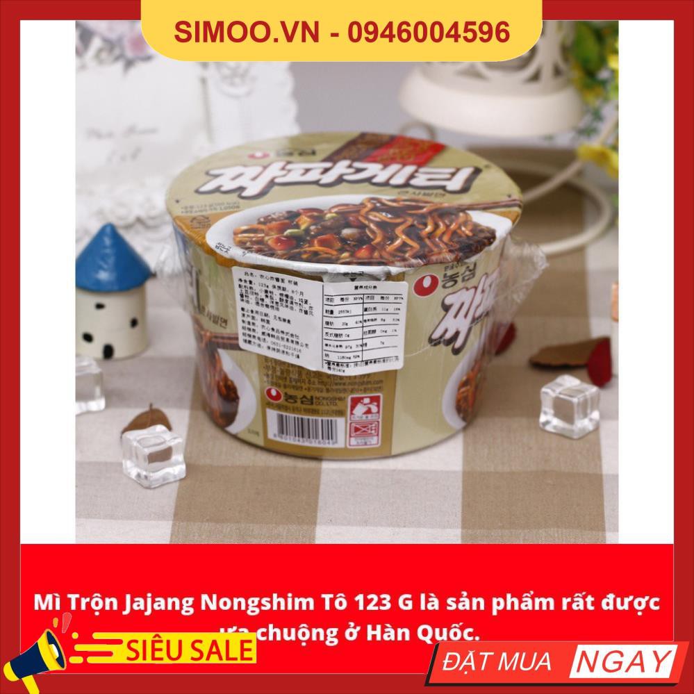 💥 ⚡ SẢN PHẨM CHÍNH HÃNG ( MÌ TRỘN JAJANG NONGSHIM HÀN QUỐC TÔ 123G