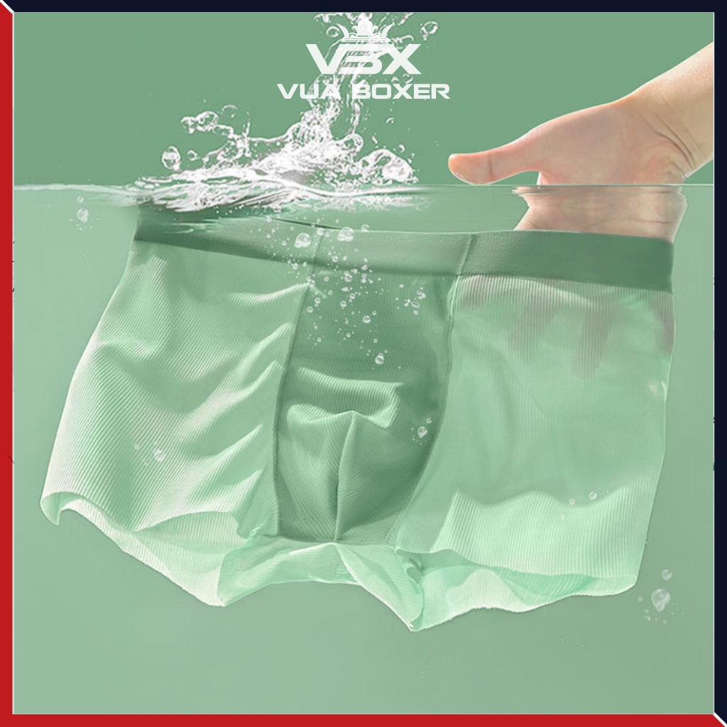 Quần Lót Nam Lụa Hàn 3D Sịp Nam Vải Mát Mềm Mại Thoáng Khí LUA-01