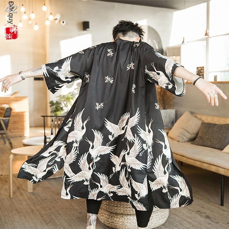 Hanfu nam thời cổ đại tiên qi Tang phù hợp triều với thương hiệu retro đường áo choàng chống nắng phong cách Trung