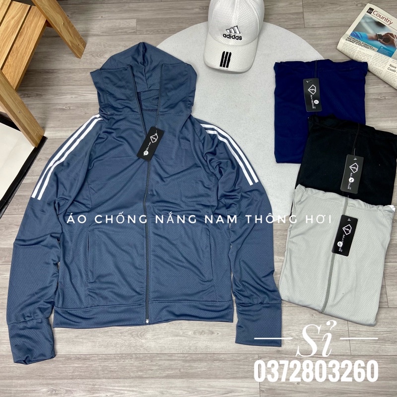 Áo chống nắng nam thông hơi kim cương Áo khoác nắng dành cho nam