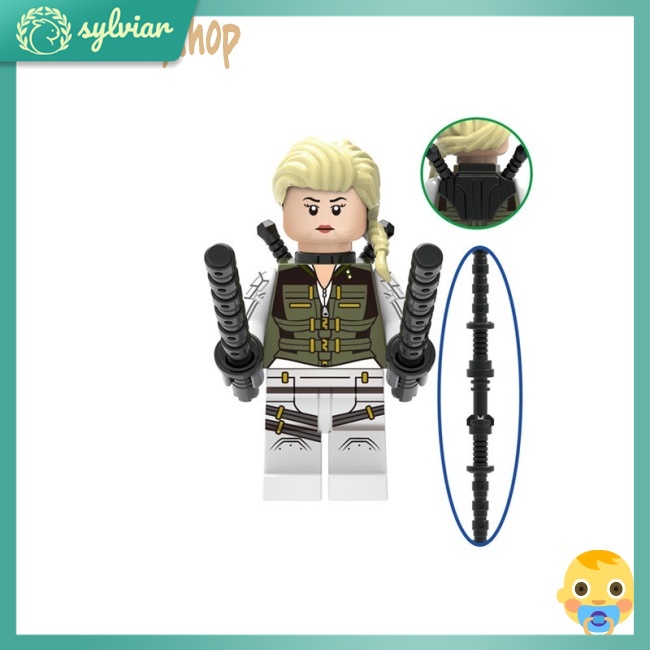 [sylviar] Mô Hình Siêu Anh Hùng Black Widow Minifigures, Lego