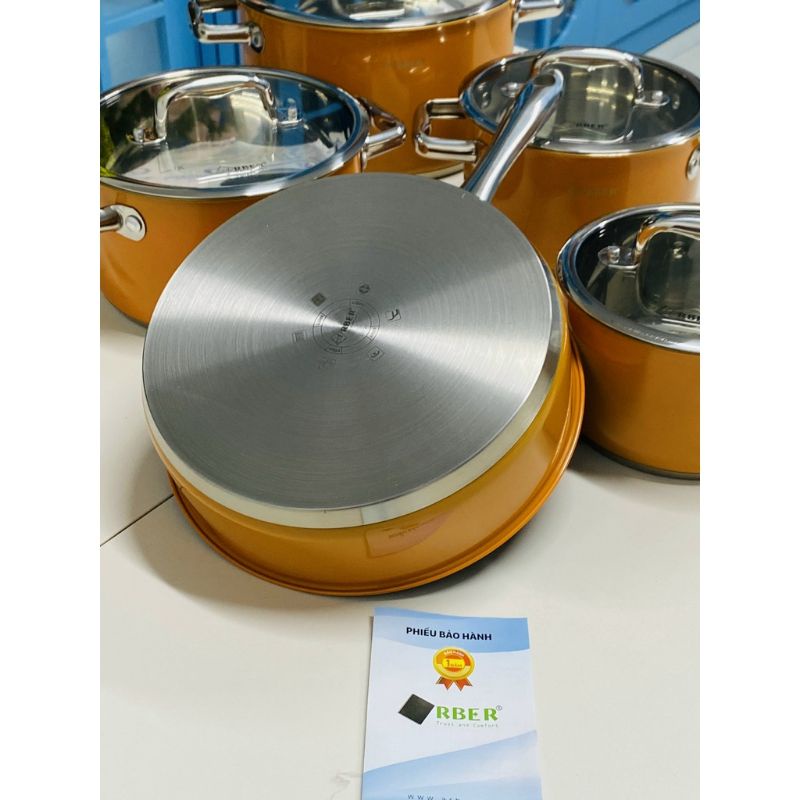 BỘ NỒI INOX 5 MÓN ARBER AN05SMC HÀNG CHÍNH HÃNG TIÊU CHUẨN ĐỨC