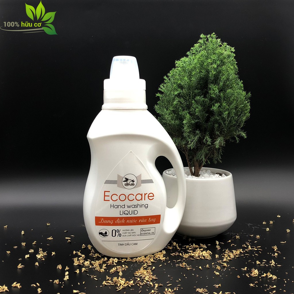 Nước rửa tay hữu cơ diệt khuẩn dạng bọt hương Cam 1L thương hiệu ecocare | BigBuy360 - bigbuy360.vn