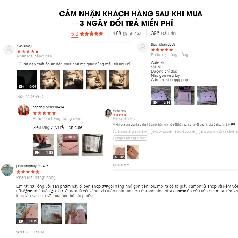 Ví nữ mini cầm tay ngắn đẹp cao cấp giá rẻ nhỏ gọn nhiều ngăn thời  trang  hình con heo hottrend VD993