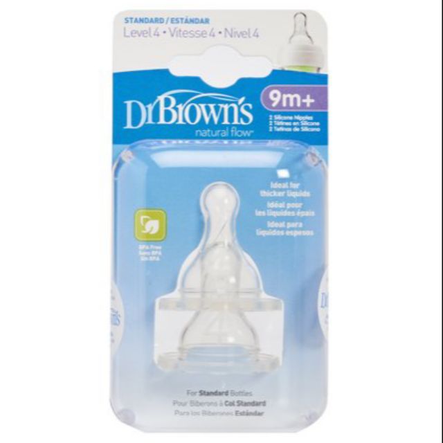Núm ti Dr Brown's cổ thường level 4 - Made in Germany