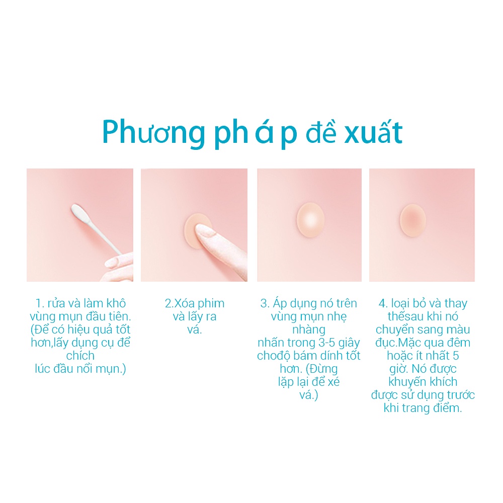 Mặt nạ miếng dán mụn LANBENA Invisible Acne Treatment loại bỏ mụn hàng ngày Sử dụng ban đêm 28 chiếc- Vibesvietnam