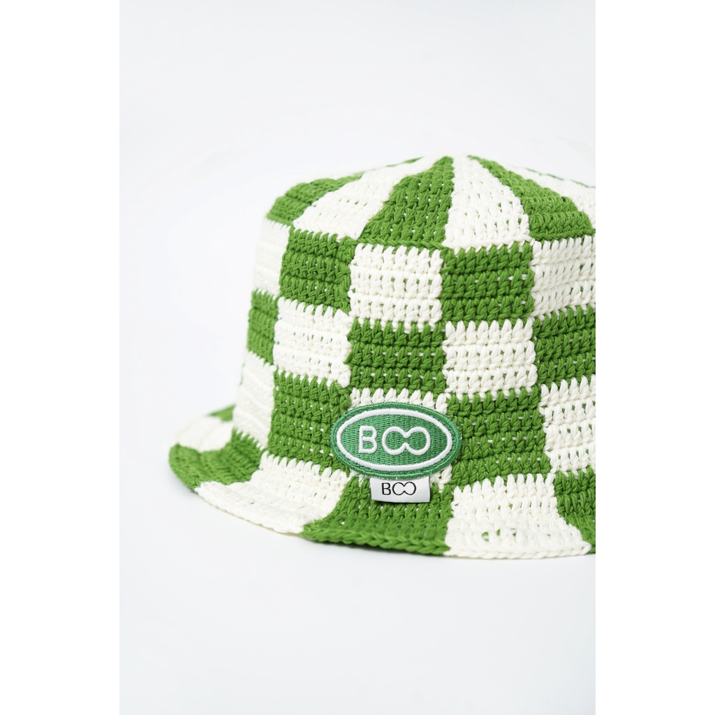 Mũ Len Nữ BOO Len Móc Kẻ Ô Vuông Cá Tính Màu Sắc Hottrend