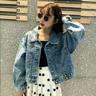Áo khoác denim dáng ngắn cực chất