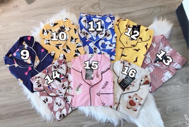 Bộ pizama kate thái dài tay Fom < 60kg | BigBuy360 - bigbuy360.vn