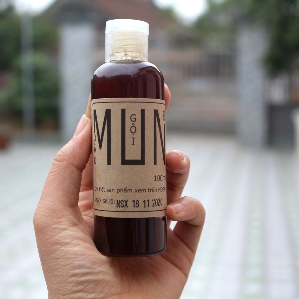 Dầu Gội Bồ kết Mun Giảm Rụng Tóc, Hỗ Trợ Móc Tóc Hiệu Quả- HTX Sinh Dược 100ml
