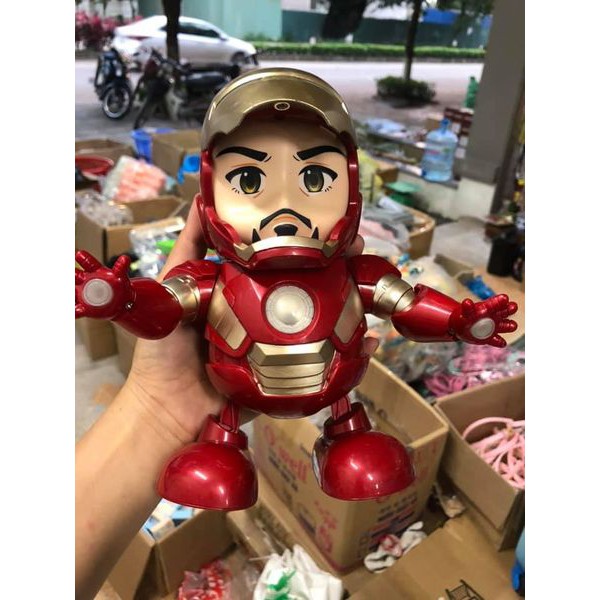 Iron Man Hero Đồ chơi Robot nhảy múa theo nhạc cực kỳ vui nhộn cho các bé