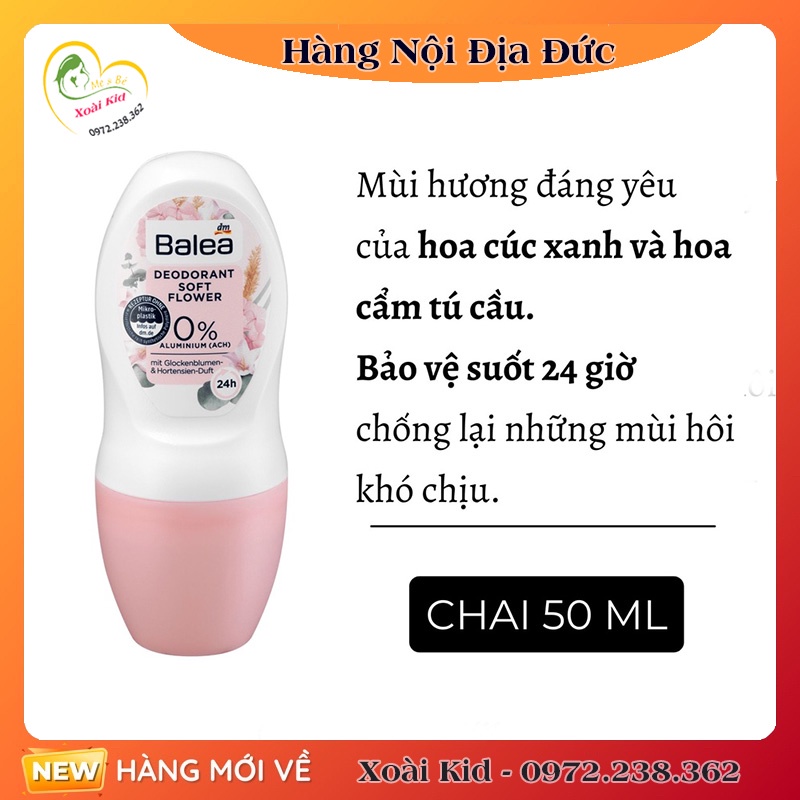 [HÀNG NỘI ĐỊA ĐỨC] Lăn khử mùi Balea