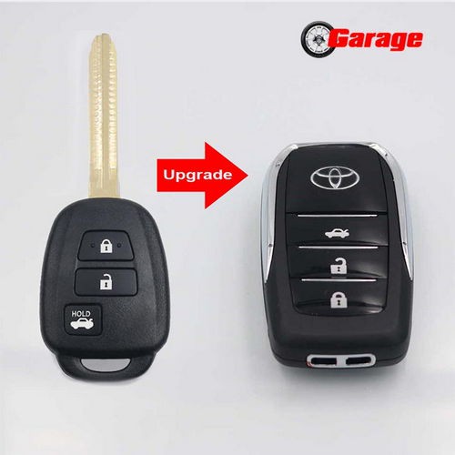 Vỏ độ chìa khoá Toyota Corolla, Innova, Camry, Vios 3 nút thành mẫu gập
